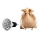 Black Wheel Flat Ceramic Wine Bottle Stopper